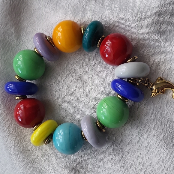 Vintage Jewelry - 2 Stretch Bracelets - Picture 2 of 4